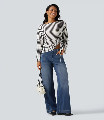 Halara Flex™ Mid Rise Baggy Casual Jeans with Pockets