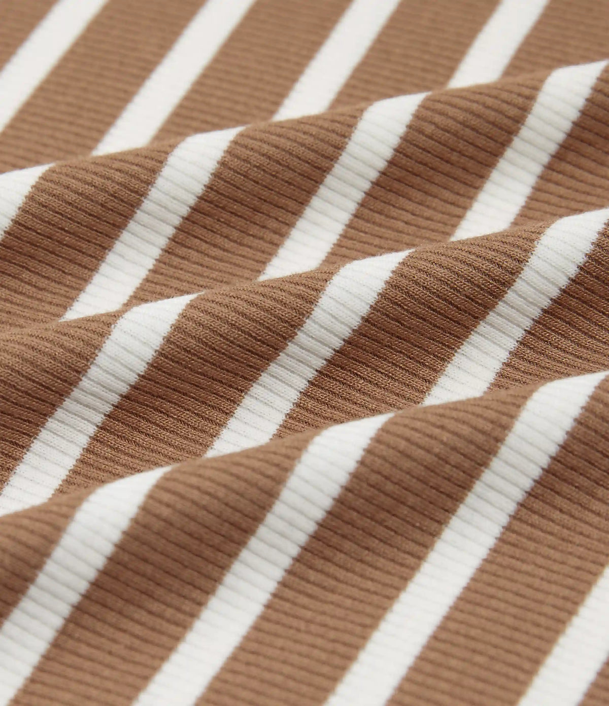 Ribbed Knit Mid Rise Wide Leg Stripe Casual Pants with Pockets