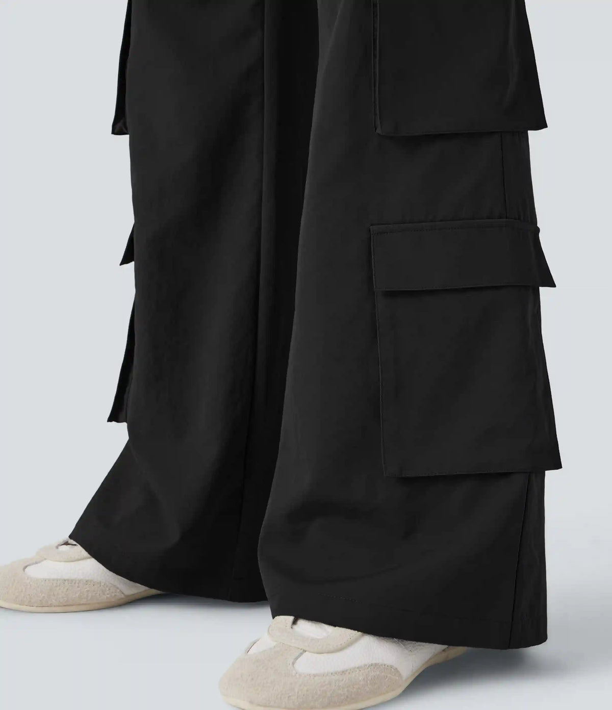 Mid Rise Casual Cargo Pants with Pockets
