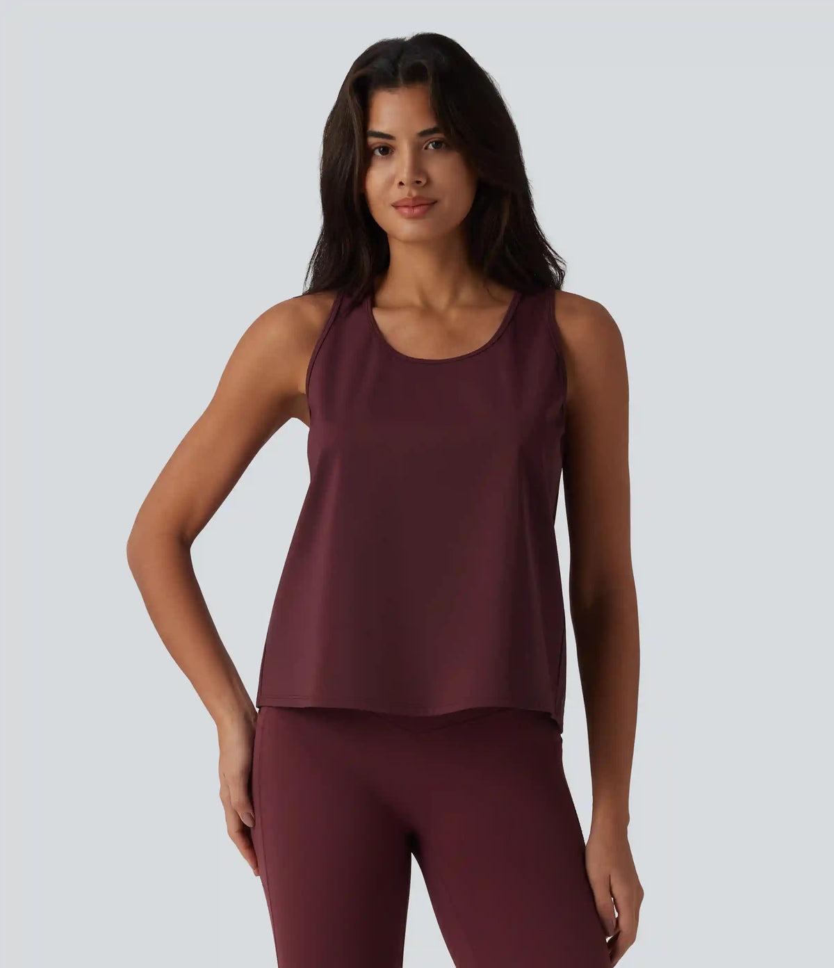 SoftlyZero™ Airy Racerback Contrast Lace InstantCool Workout Tank Top