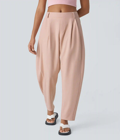 Mid Rise Pocket Barrel Leg Baggy Work Pants