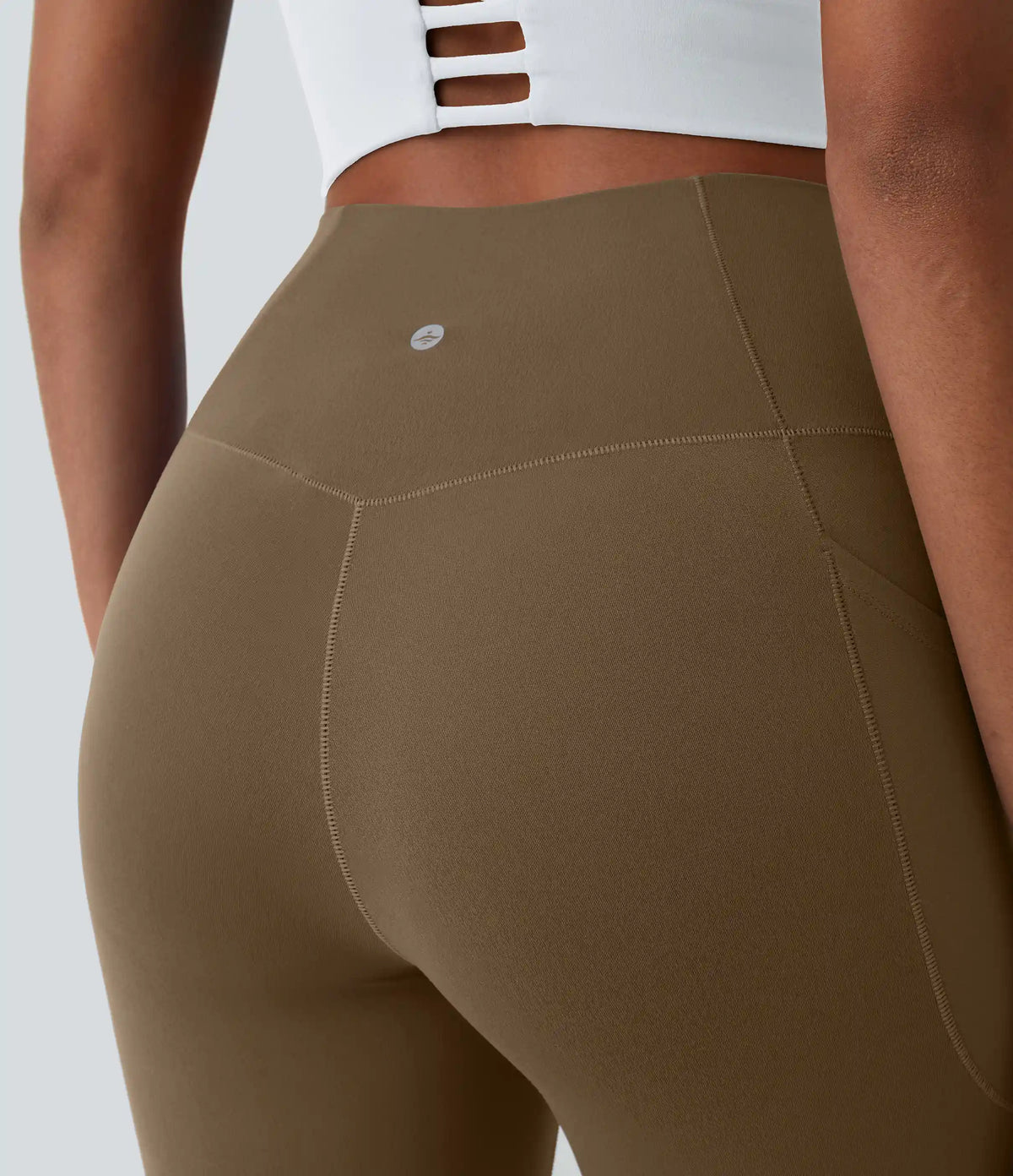 SoftlyZero™ Crossover Pocket Plain Leggings