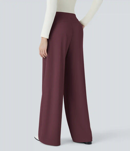 Halara Flex™ High Waisted Body Sculpt Waist-Slimming Pocket Wide Leg Micro Waffle Work Pants