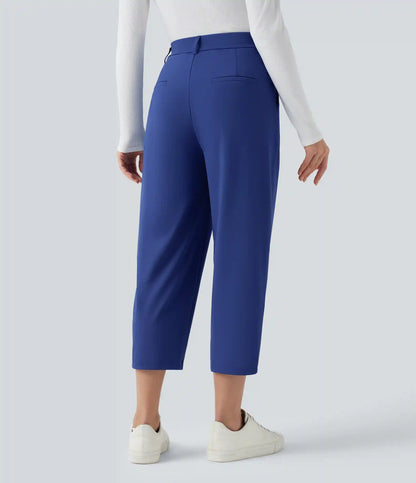Halara Flex™ DayStretch High Waisted Cropped Work Tapered Pants with Pockets