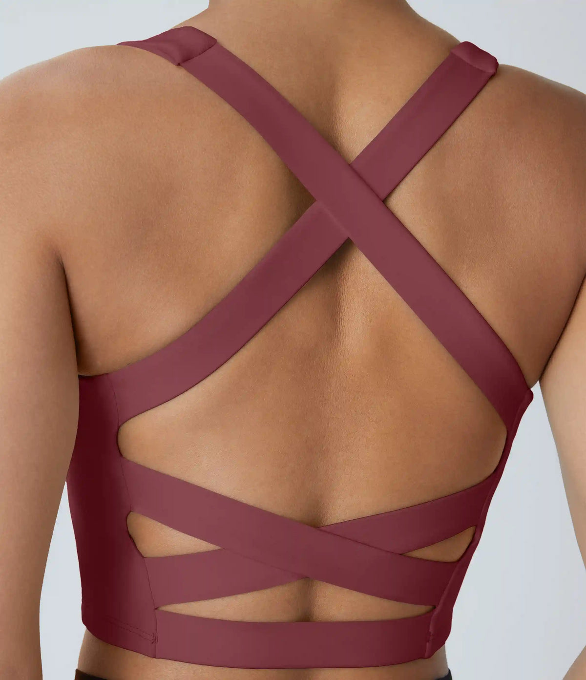 SoftlyZero™ Airy Square Neck Backless Crisscross Cropped InstantCool Yoga Tank Top