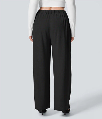 Halara Flex™ High Waisted Pocket Wide Leg Waffle Work Plus Size Pants