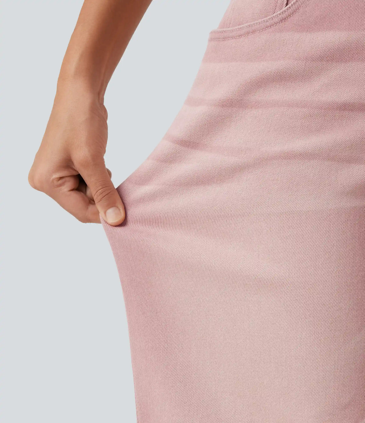 Low Rise Asymmetric Wide Leg Colorful Casual Jeans with Pockets