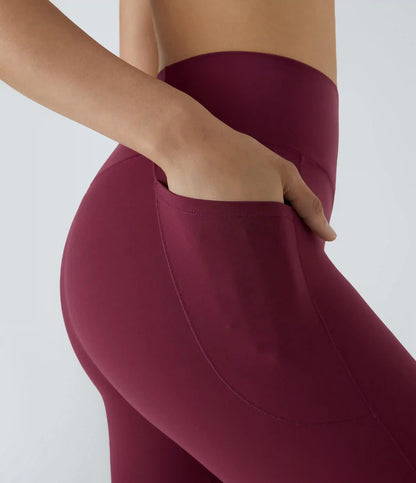 Patitoff™ 2.0 Pet Hair Resistant High Waisted Crossover Side Pocket Yoga Leggings