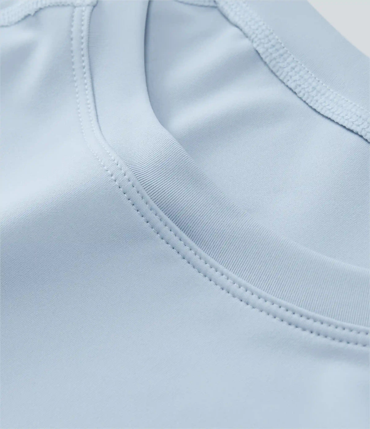 Solid Thumb Hole Cropped Yoga Sports Top