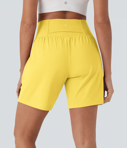 SoftlyZero™ Airy Super High Waisted 2-in-1 InstantCool Yoga Shorts 7" with Pockets