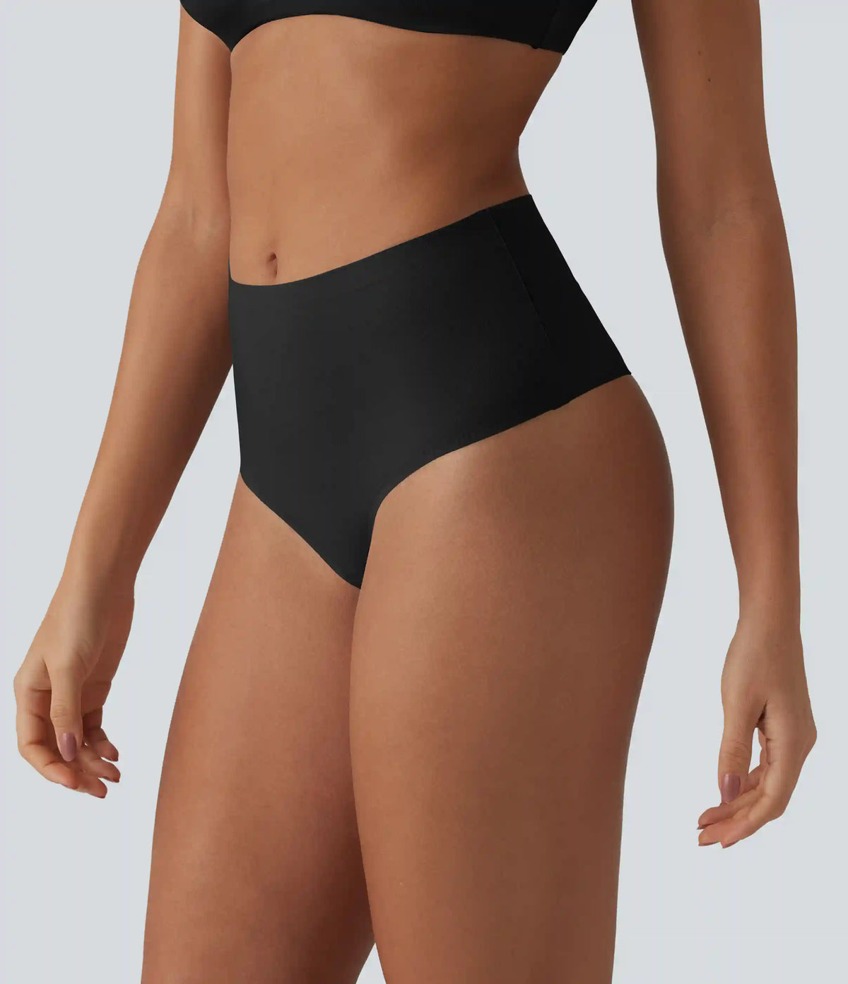 High Waisted Seamless Thong