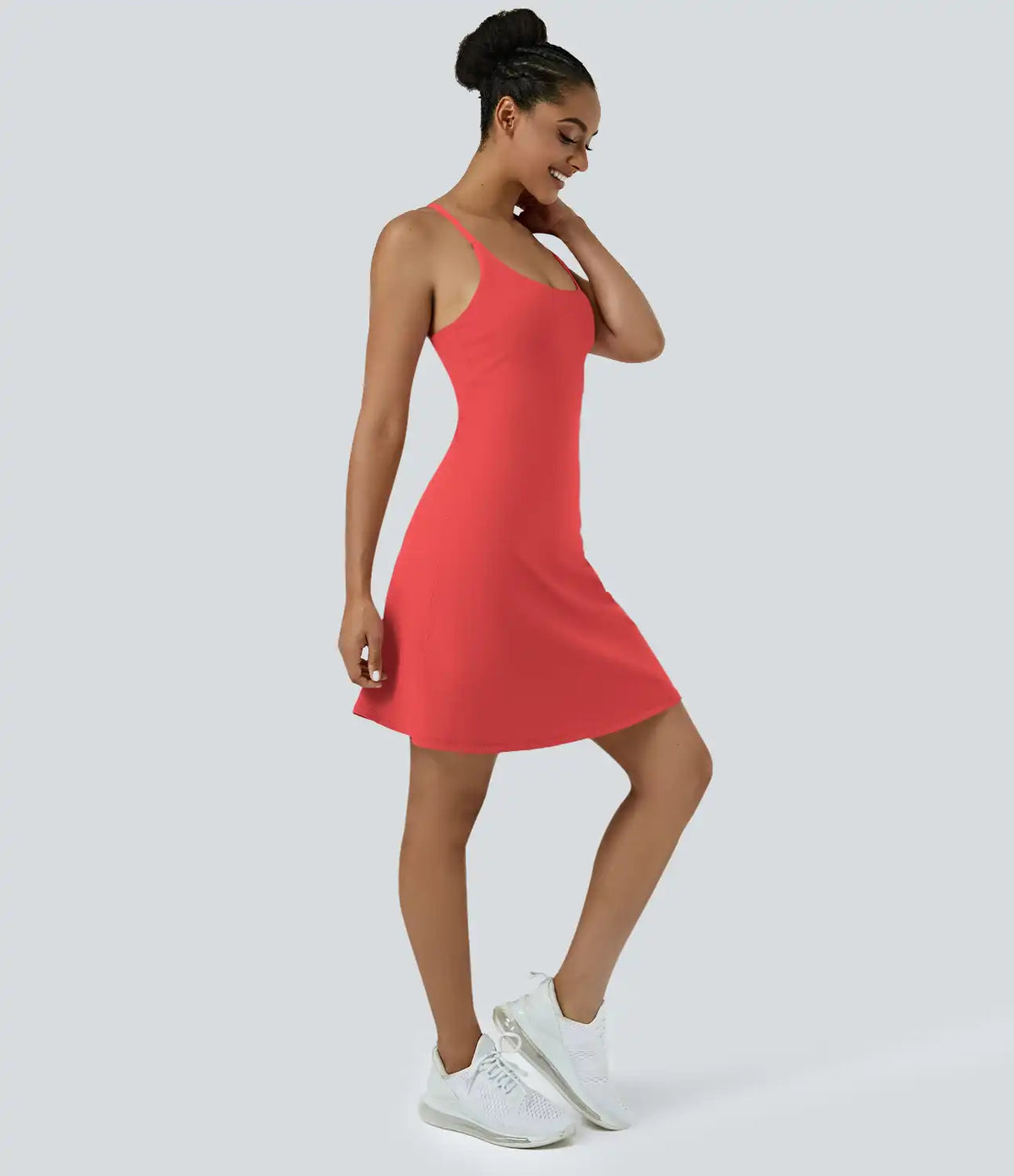 SoftlyZero™ Airy Cut Out 2-in-1 Pocket InstantCool Longer Active Dress