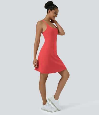 SoftlyZero™ Airy Cut Out 2-in-1 Pocket InstantCool Longer Active Dress