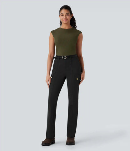 DayStretch Mid Rise Pockets Hiking Cargo Bootcut Pants