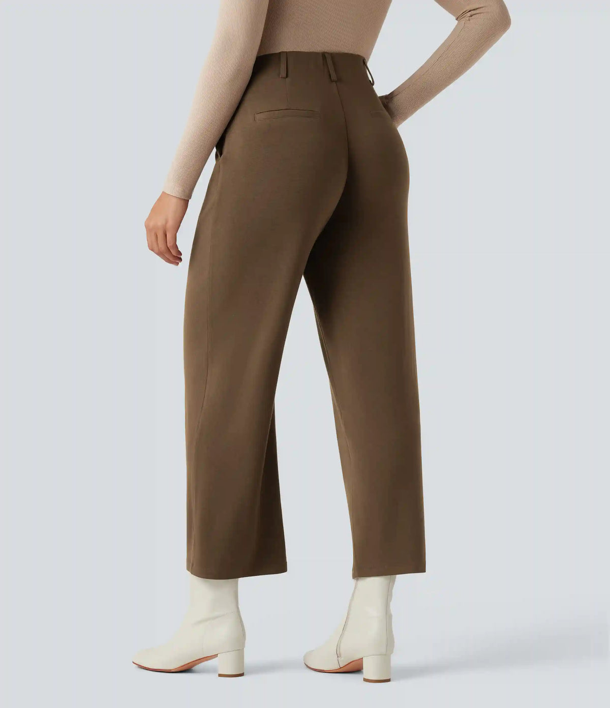 High Waisted Thermal Work Pants with Pockets
