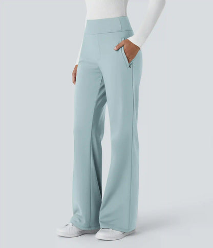 Halara Flex™ DayStretch Mid Rise Side Zipper Pocket Work Flare Pants