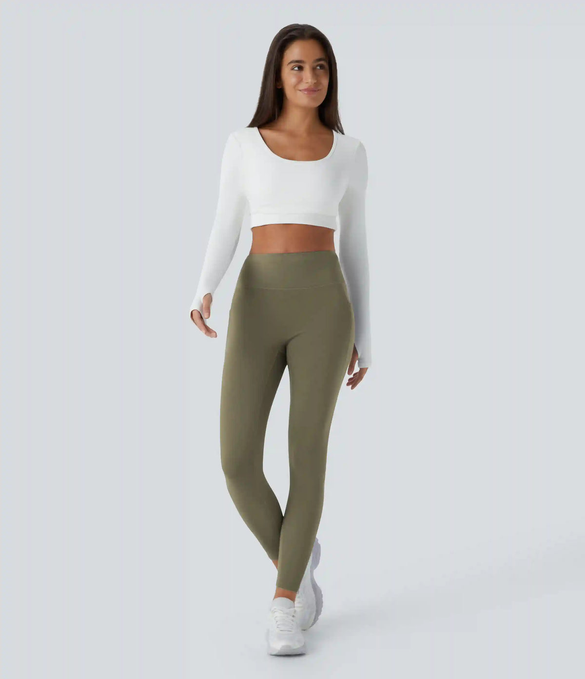 SoftlyZero™ Plush Thermal High Waisted Pocket Skinny 7/8 Yoga Leggings