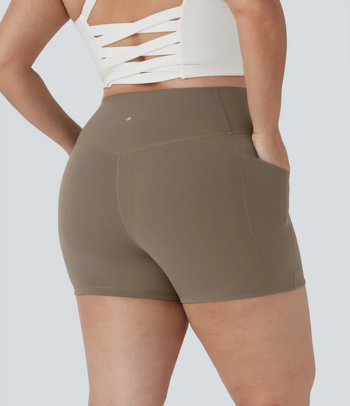 Plus Size Halara UltraSculpt™ High Waisted Tummy Control Training Biker Shorts 3'' with Pockets