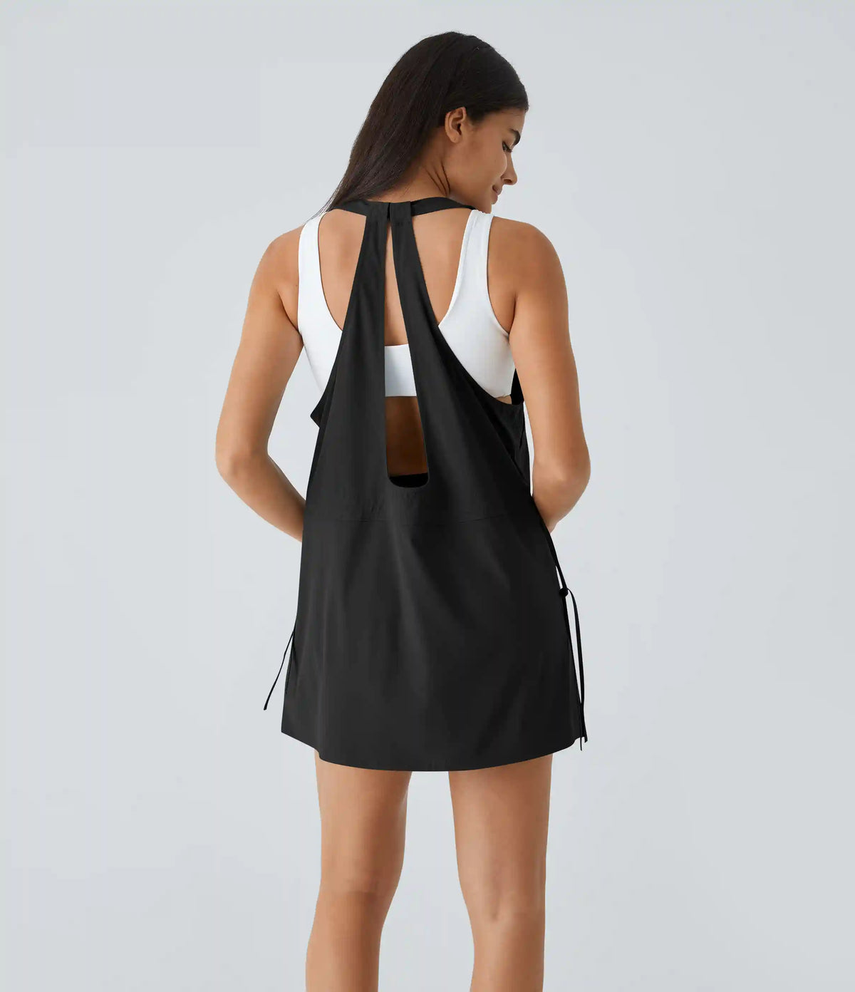 Breezeful™ Pockets Drawstring 2-Piece Quick Dry Mini Hiking Active Dress