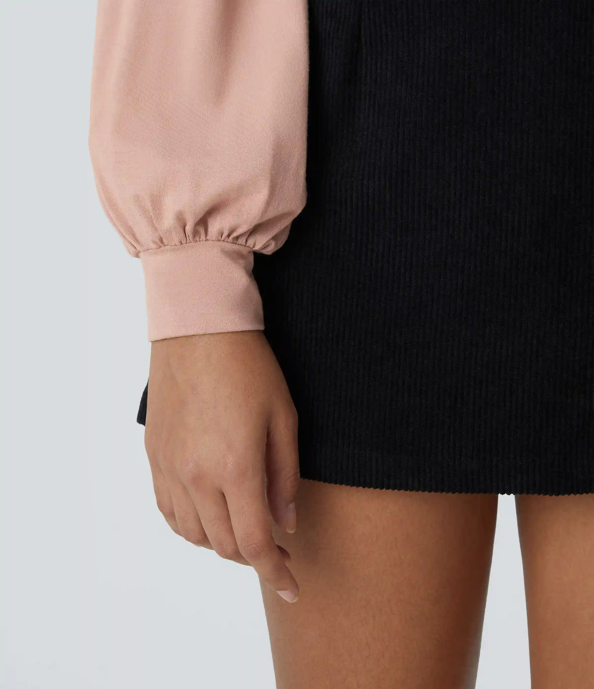 Round Neck Long Sleeve Casual Bodysuit
