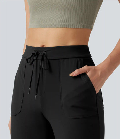 DayStretch Mid Rise Drawstring Casual Joggers with Pockets