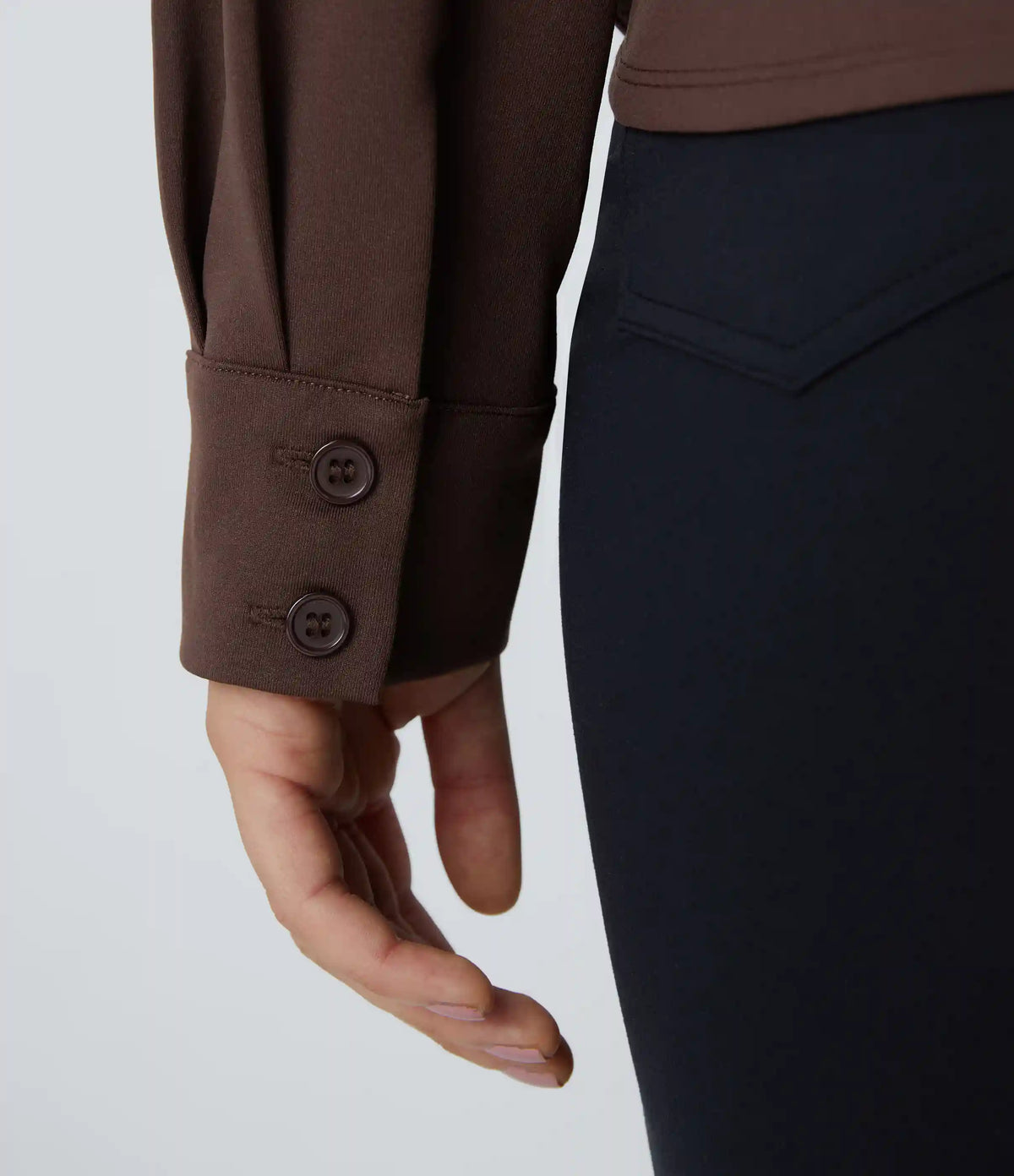 Crossover Long Sleeve Work Shirt