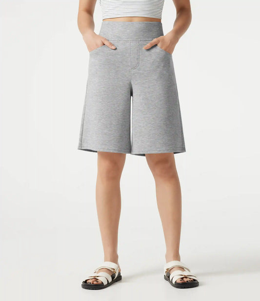 High Waisted Baggy Casual Bermuda Shorts 10'' with Pockets
