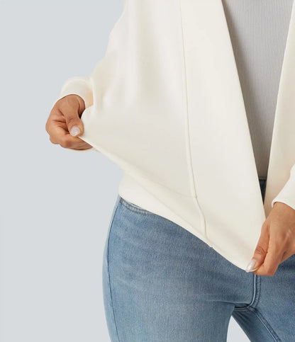 Open Front Long Sleeve Casual Jacket