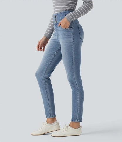 Halara Flex™ High-waisted Casual Skinny Jeans with Pockets