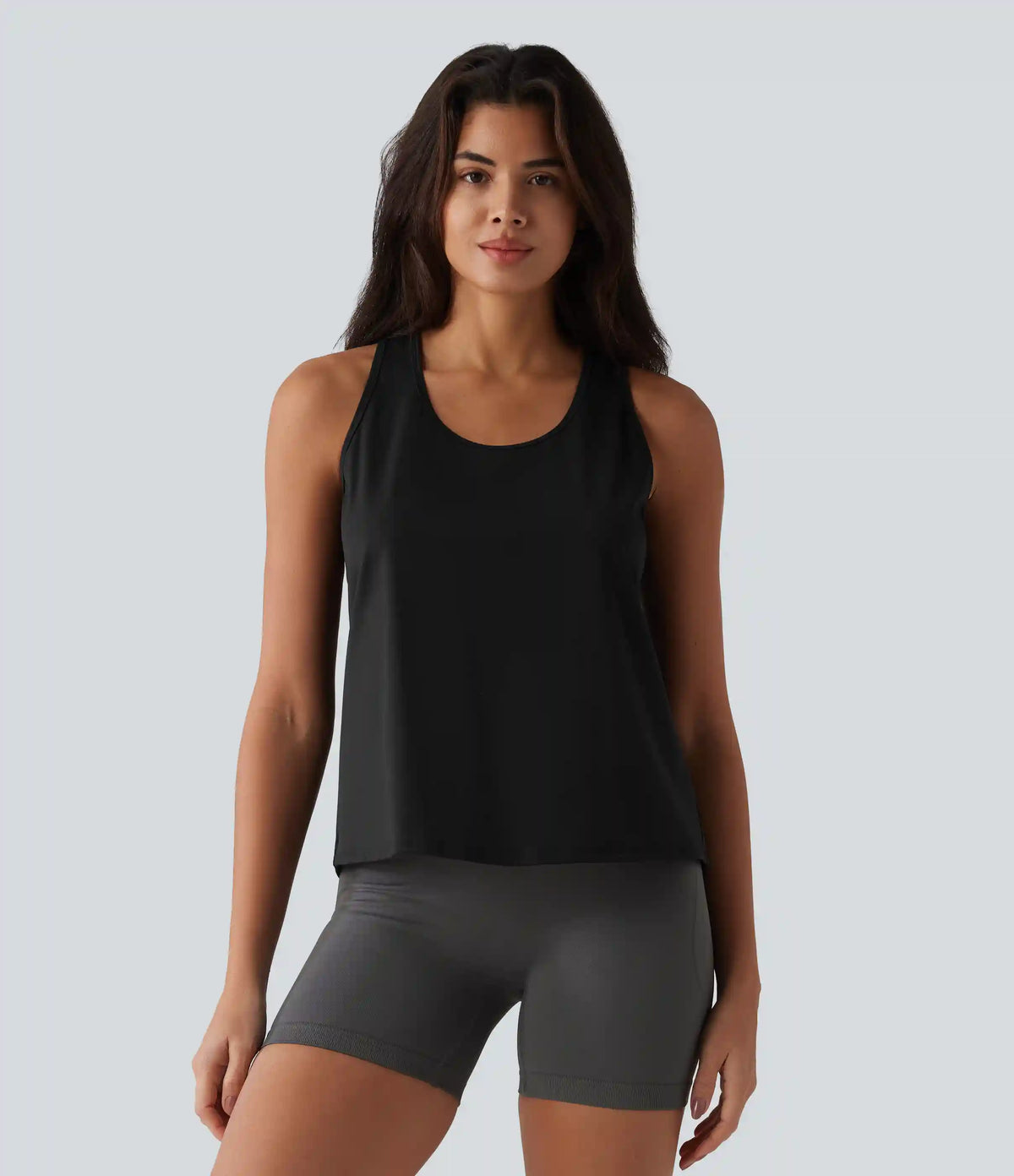 SoftlyZero™ Airy Racerback Contrast Lace InstantCool Workout Tank Top
