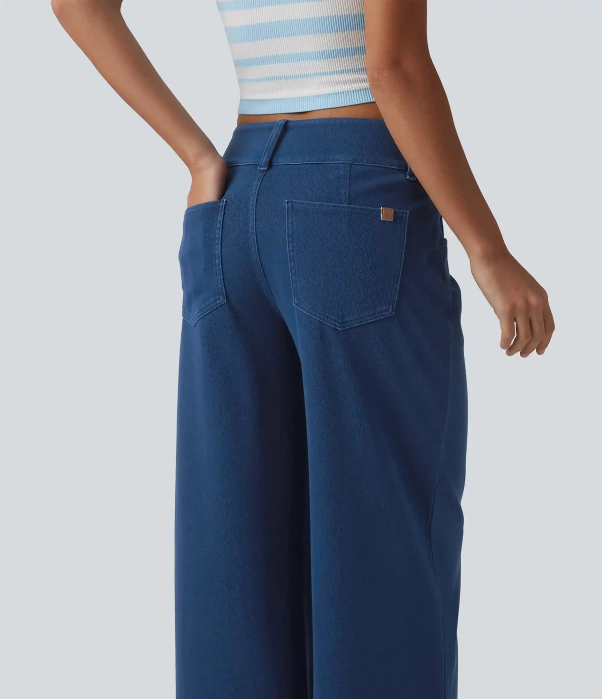 Halara Flex™ Low Rise Straight Leg Colorful Work Jeans with Pockets