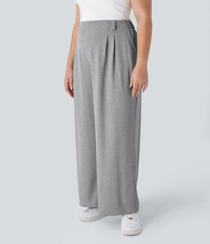 Halara Flex™ High Waisted Pocket Wide Leg Waffle Work Plus Size Pants