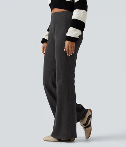 Mid Rise Flare Work Pants