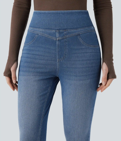 Halara Flex™ High Waisted Denim Casual Skinny 7/8 Leggings with Pockets