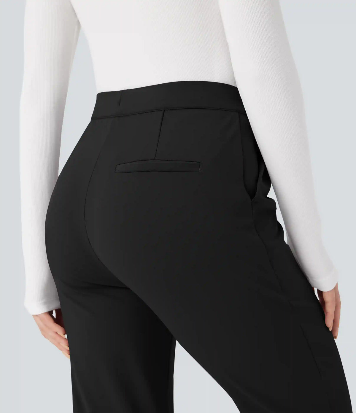 Halara Flex™ DayStretch Foldover High Waisted Drawstring 7/8 Slim Work Pants with Pockets