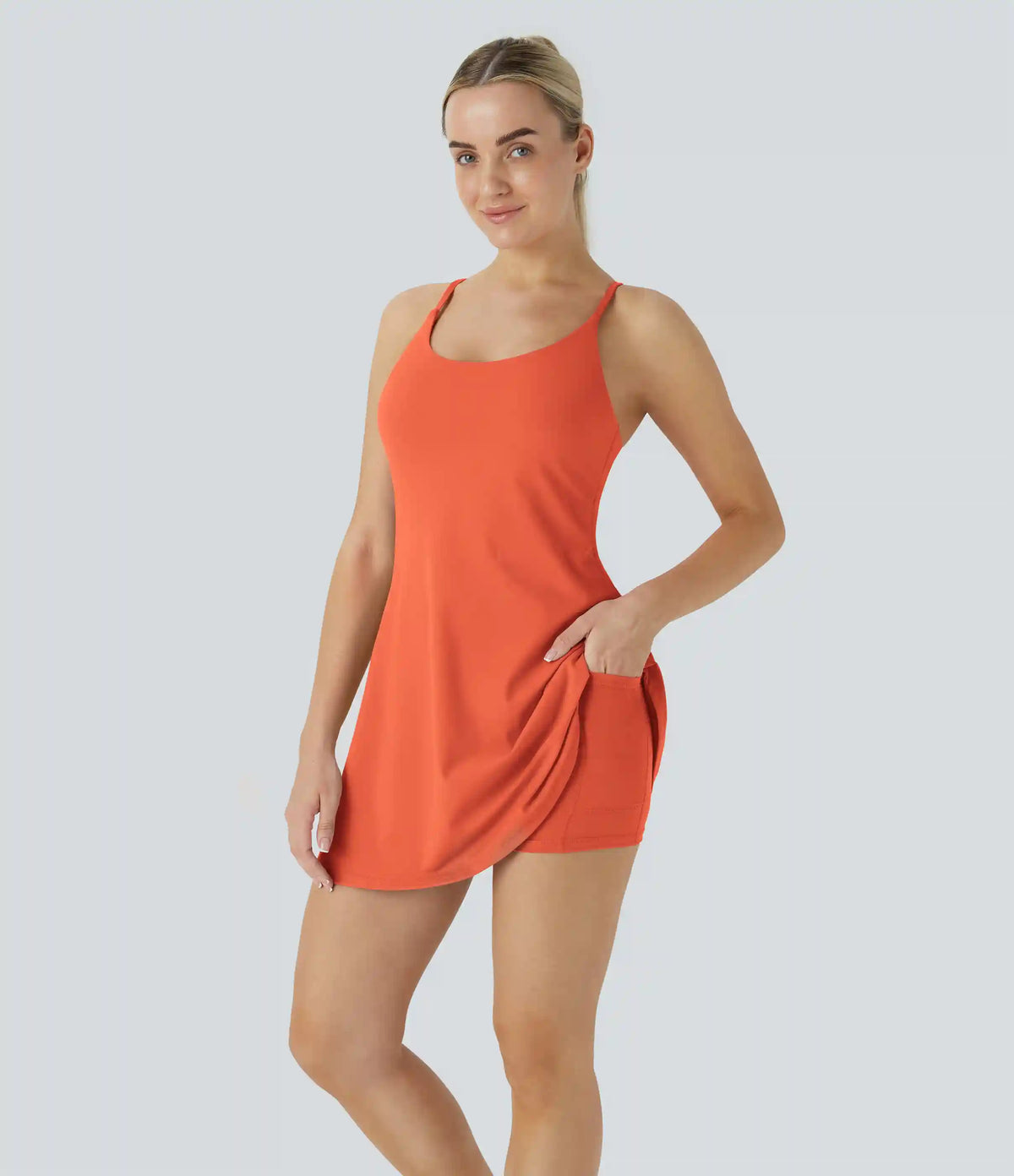 SoftlyZero™ Plush Backless Active Dress