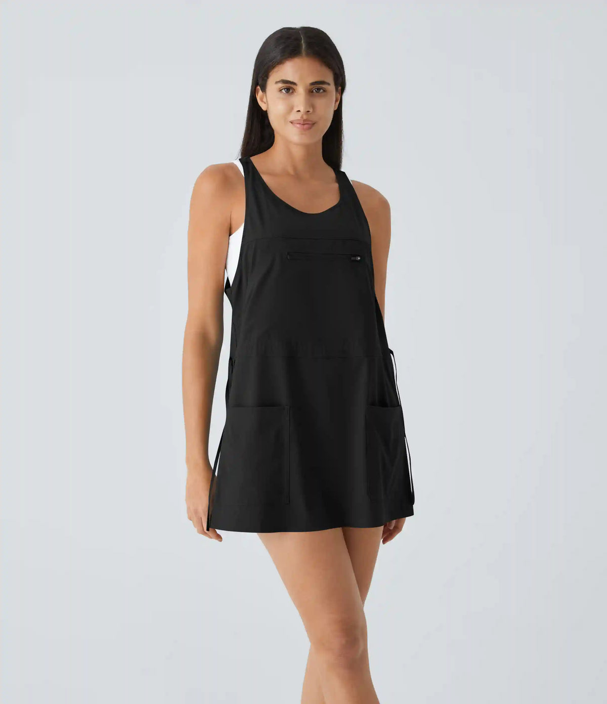 Breezeful™ Pockets Drawstring 2-Piece Quick Dry Mini Hiking Active Dress