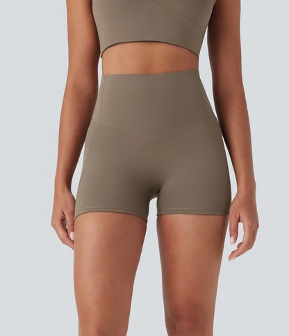 Halara UltraSculpt™ High Waisted Butt Lifting Tummy Control Pocket Shaping Training Biker Shorts 3''