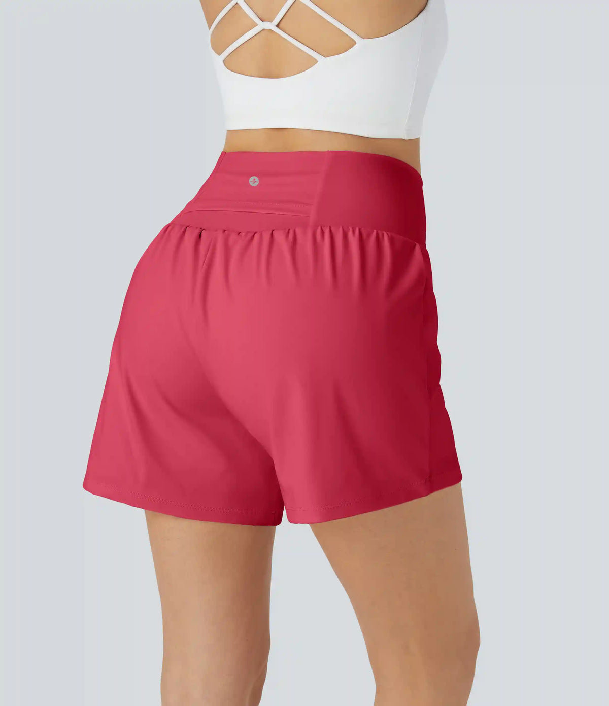 SoftlyZero™ Airy Super High Waisted 2-in-1 InstantCool Yoga Shorts 5'' with Pockets-Longer Length