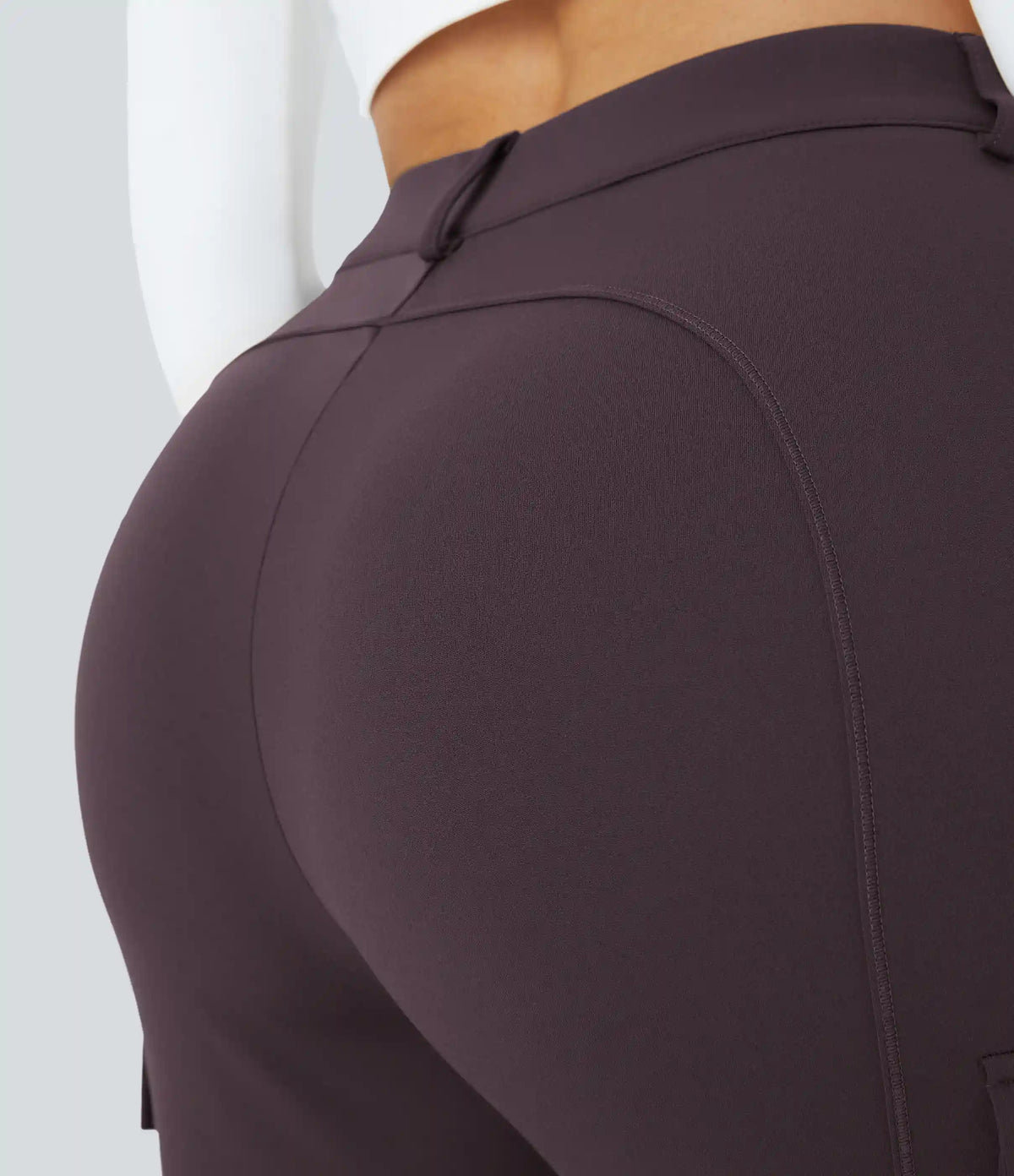 DayStretch High Waisted Zipper Pockets Solid Skinny Cargo Pants