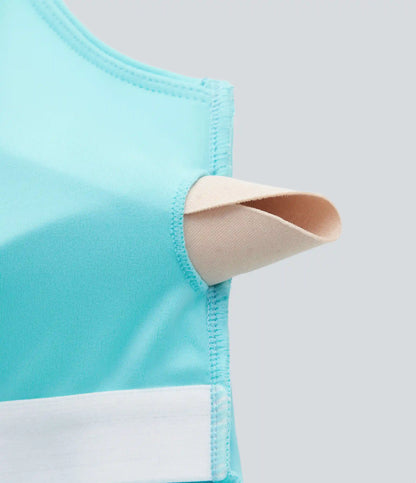 SoftlyZero™ Airy Square Neck Cropped InstantCool Running Tank Top-Longer Length