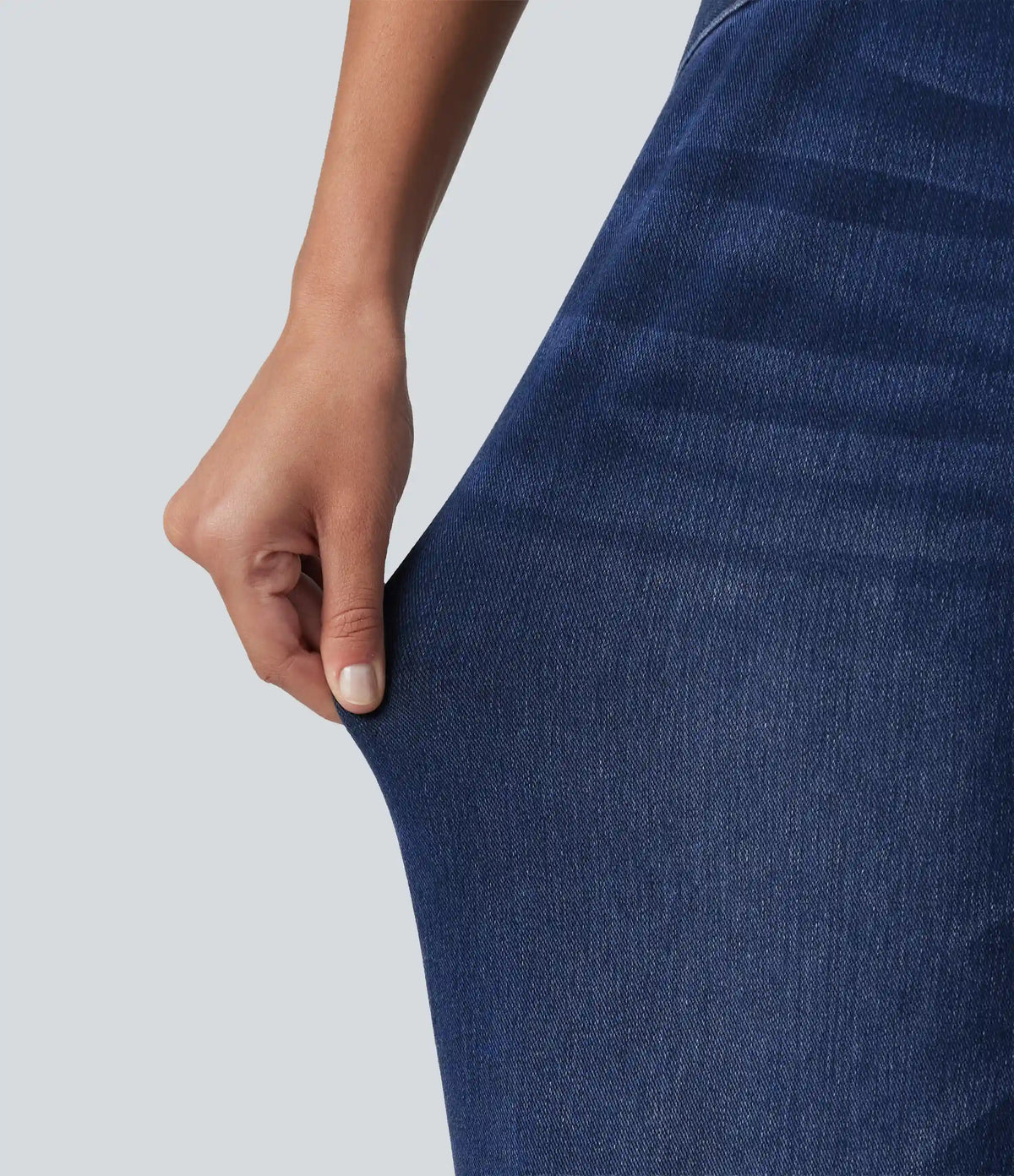 Halara Flex™ High Waisted Crossover Bootcut Casual Jeans with Pockets