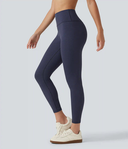 High Waisted Waffle Casual Leggings