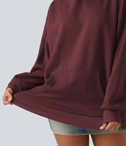 Hooded Long Sleeve Fleece Casual Sweatshirt