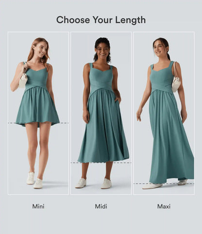 Flowy Maxi Casual Dress with Pockets