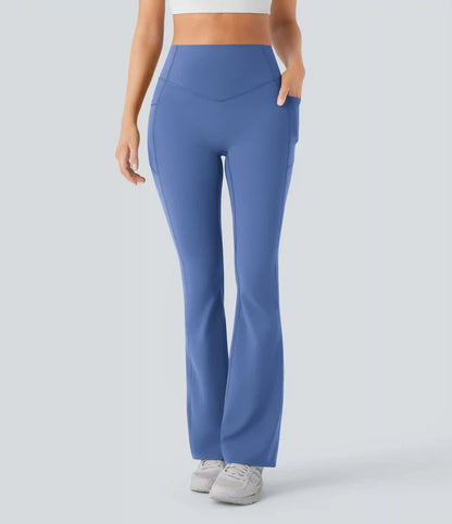 Halara UltraSculpt™ High Waisted Scrunch Butt Lifting Tummy Control Pocket Shaping Yoga Bootcut Leggings