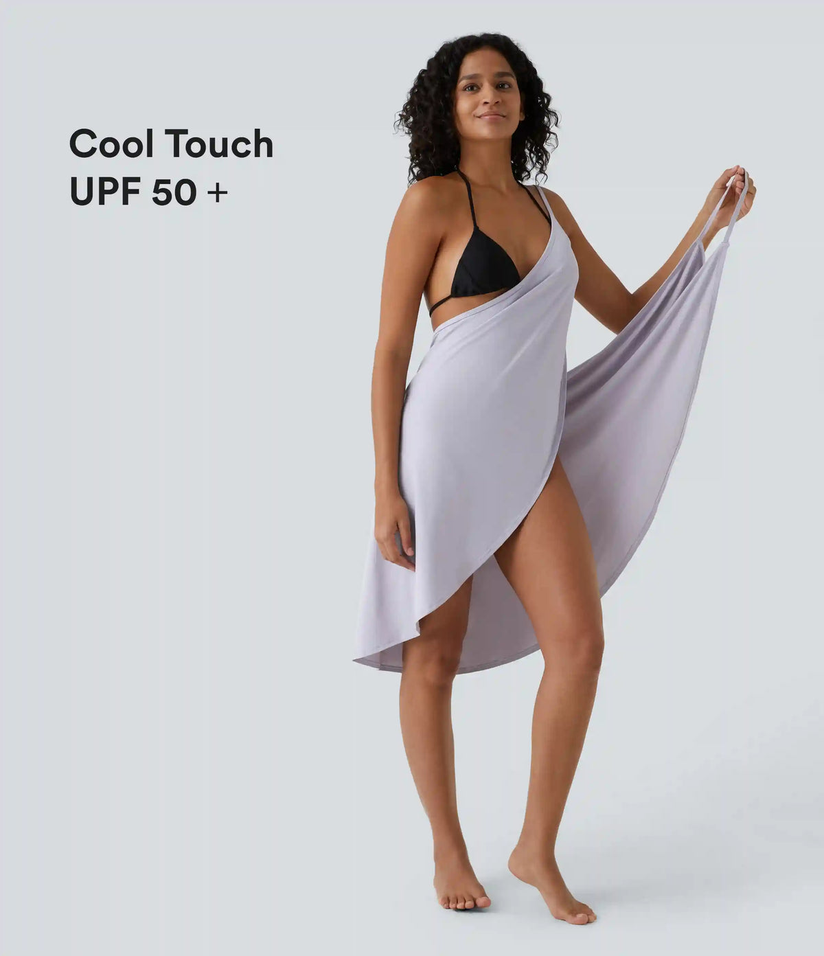 Spaghetti Strap Crossover Cover Up Wrap InstantCool Dress-UPF50+