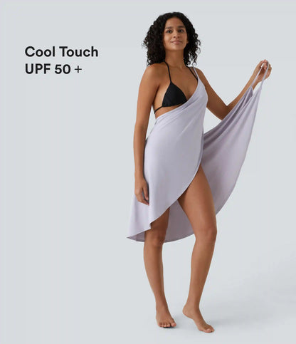 Spaghetti Strap Crossover Cover Up Wrap InstantCool Dress-UPF50+