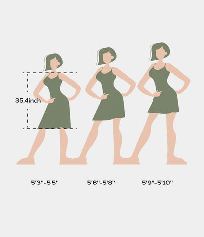 SoftlyZero™ Airy Cut Out 2-in-1 Pocket InstantCool Longer Active Dress
